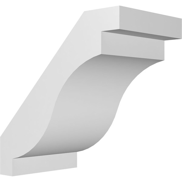 Ekena Millwork 5-in. W x 8-in. D x 8-in. H Copenhagen Architectural Grade PVC Knee Brace BRCP05X08X08CHG - main